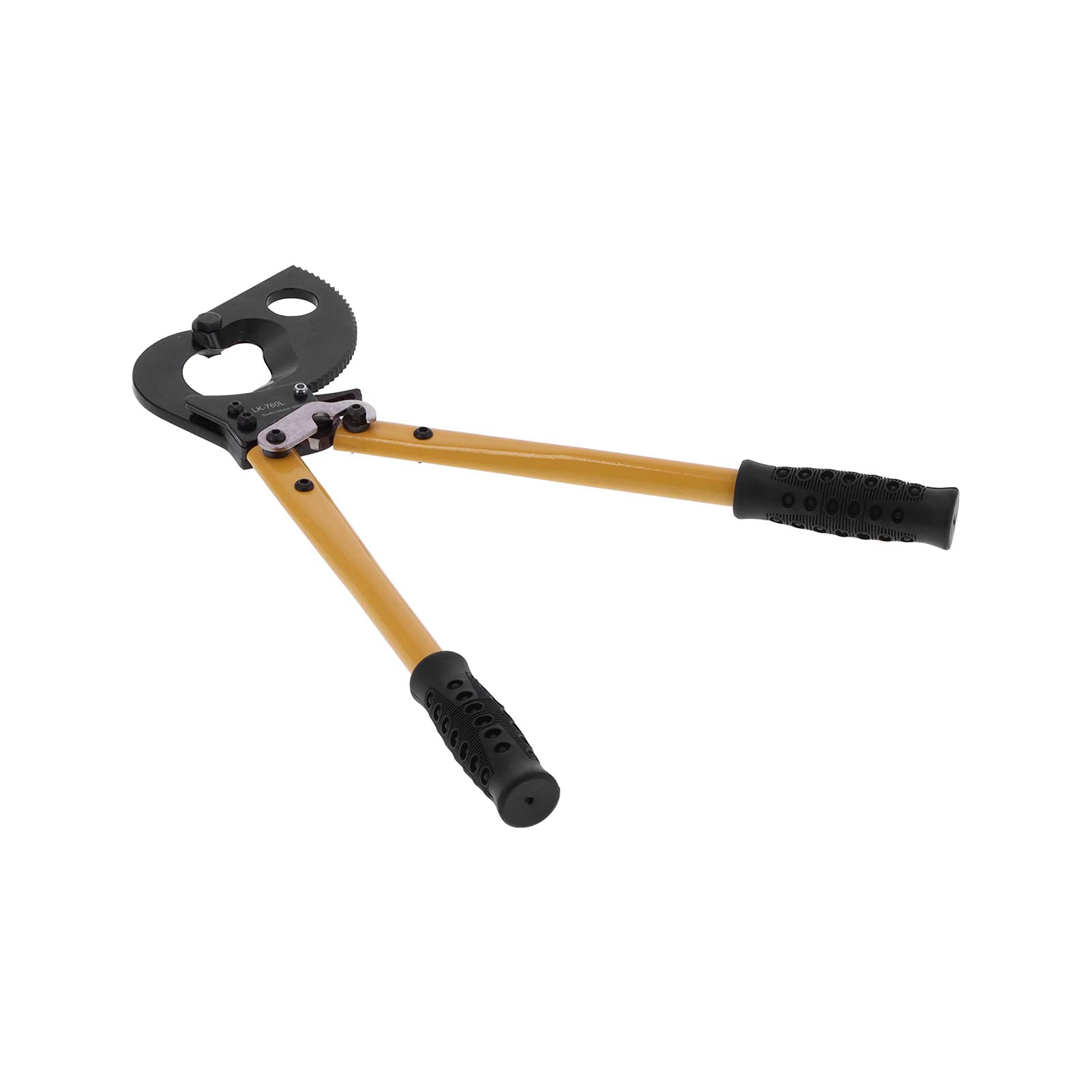 Wire Cutters Electrical, Ratcheting Cable Cutters PC Plastic Handle Manual Wire Cutting Tool Steel Ratchet Scissors Ratcheting Tubing Cutter for Cable Preparation