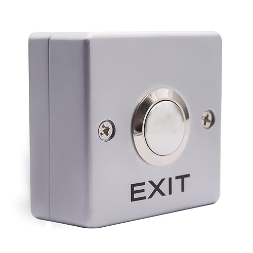 Miniatura 2 de mxuteuk Sistema de control de acceso de puerta Interruptor de botón momentáneo Panel de aleación de zinc Botón de salida de puerta Pulsador DC12V 3A