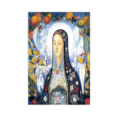 Poster sur toile The Virgin par Joseph Stella 30x45 cm
