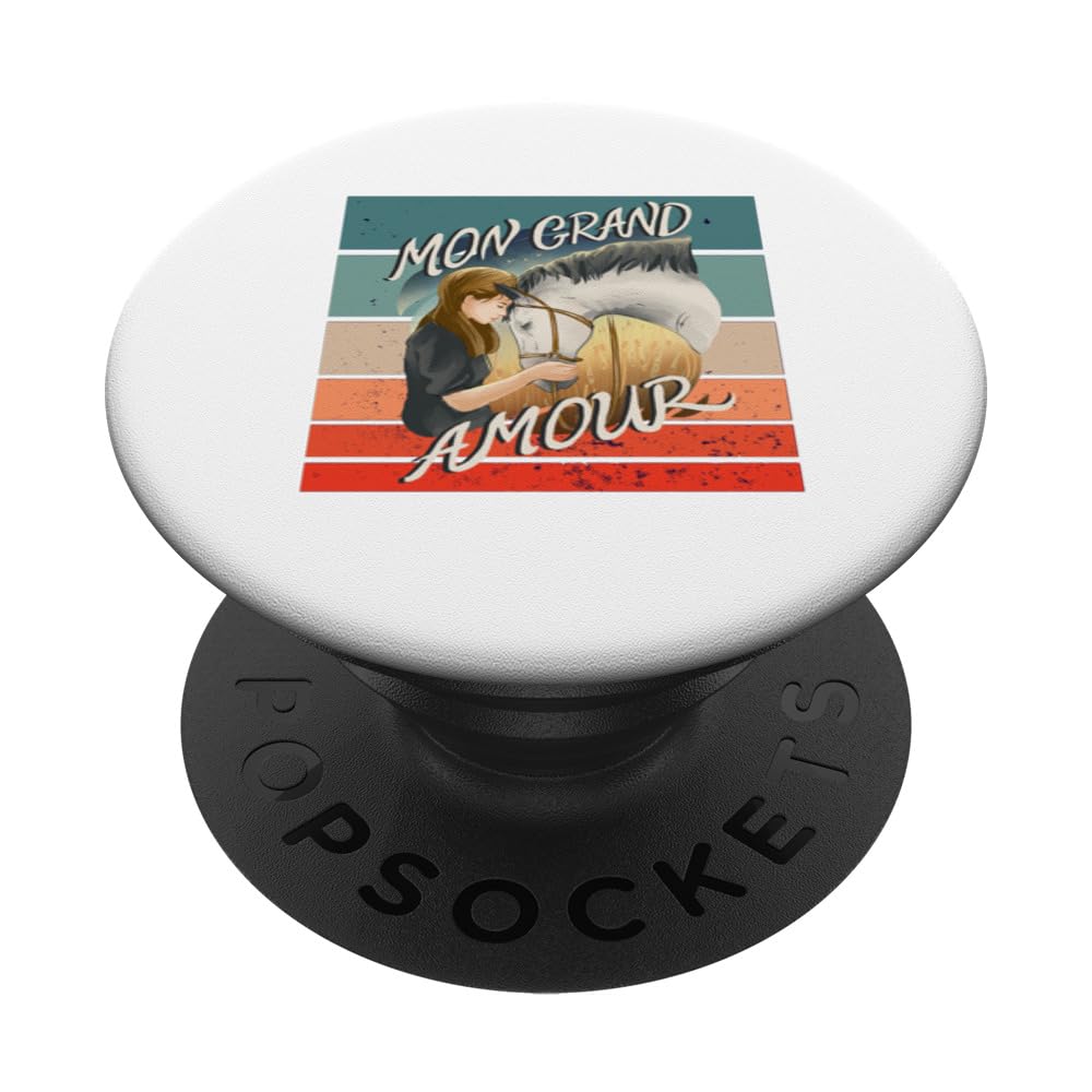 Horse Hay Hoofed Mane Stable Pasture Saddle Carrot Trotting PopSockets Swappable PopGrip