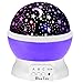 Starry Night Light Lamp, SlowTon Romantic 3 Modes Colorful LED Moon Sky Dreamer Desk Rotating Cosmos Starlight Projector for Children Kids Baby Bedroom