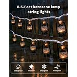 8.5FT Kerosene Lantern String Lights, 10 LED Bulbs, Plug in - Image 3