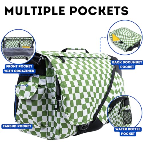 Image of J World New York Thomas Laptop Messenger Bag for Women & Men. Kids Computer Bookbag