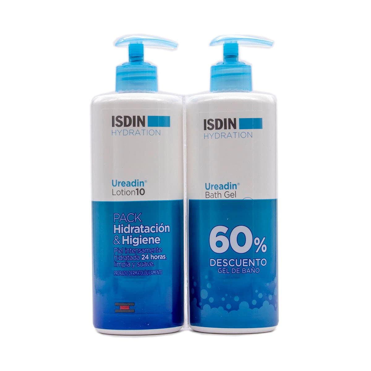 ISDIN Ureadin - Pack hidratación y higiene (loción 10 400 ml + gel de ducha 400 ml) - 800 ml