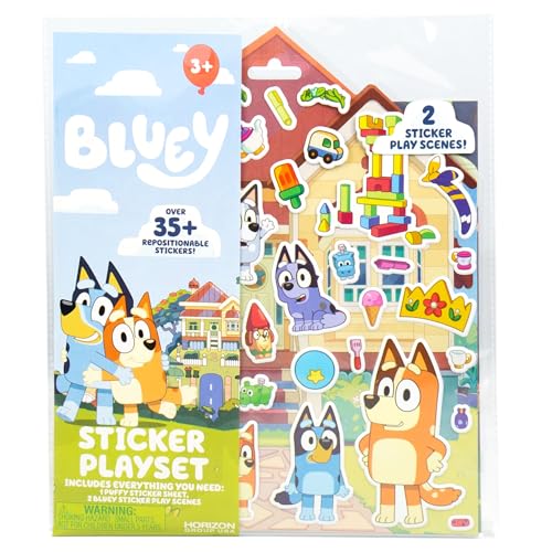 Horizon Group USA Bluey Sticker Playset, 2 Sticker...