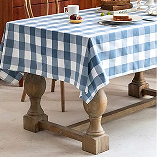 Nappe de table bleue 140x220 cm lavable et facile à nettoyer - 5