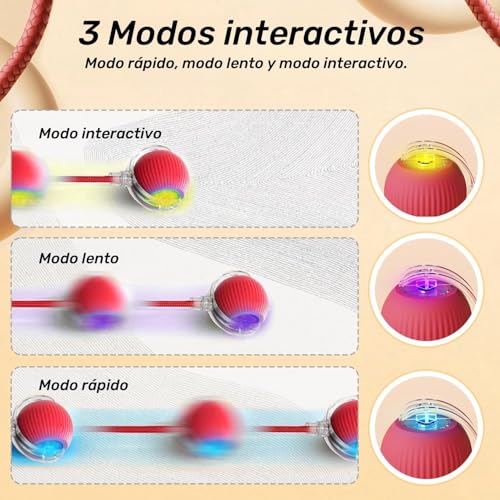 CALLECK Rolamento de esferas giratório automático, brinquedos inteligentes interativos para gatos e