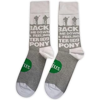 The Beatles Rooftop Silhouettes And Apple Ankle Chaussettes Size One Size - Les Beatles, Paul McCartney, John Lennon, RIngo Starr, George Harrison