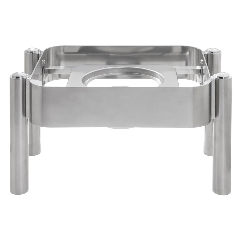 Half Size Chafer Frame Modern Style Stainless Steel - 18" L x 12 3/5" W x 9 1/2" H by HUBERT – Stainless Steel, Silver, Model C90