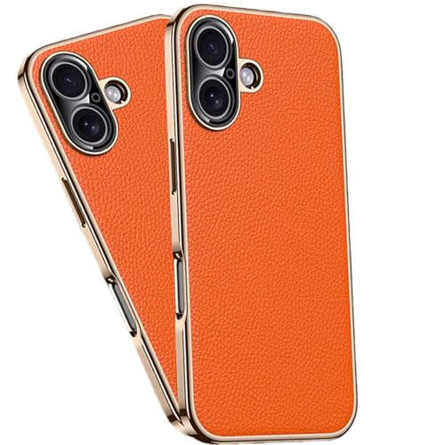 Coque en cuir iPhone 17 antichoc et fine avec bordure élégante