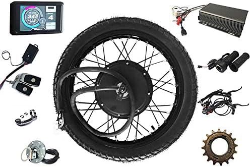 NB POWER Hydraulic Brake !QS V3 205 Motorcycle 17" 18" 19" 21" 72v 5000W Rear Motorwheel (150mm Dropout), 72V 100A Sabvoton Controller with PAS and Alarm,Matching (17inch Rear)