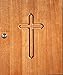 Christian Brands Plain Cross Wood Tabernacle - Medium Oak