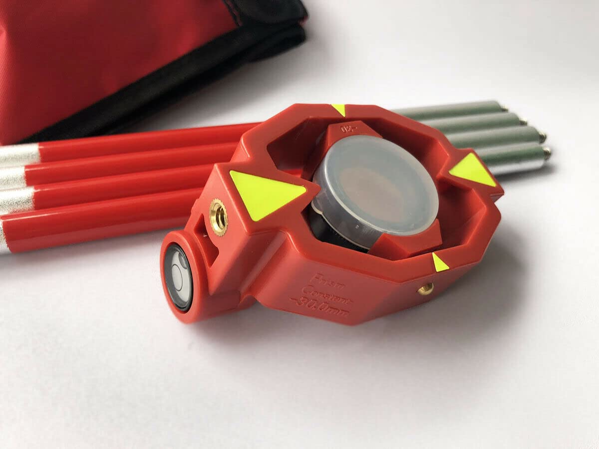 New mini Prism with 4 Poles for Leica Total Stations Prism Constant -30/0mm