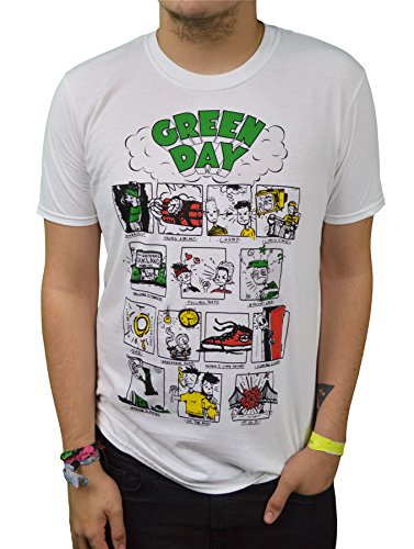 Amazon.com: Green Day Men's Dookie RRHOF T-Shirt Small White