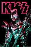 Kiss Poster Bloody Demon Live Concert Gene Simmons Kiss Band Merchandise Kiss Collectibles Kiss Memorabilia Heavy Metal Music Merch 1970s Retro Vintage Makeup Cool Wall Art Print Poster 12x18