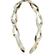 EVITA PERONI Headbands for Women Non Slip Acetate Hollow Design High-grade and Fashionable Headbands Womens Hair with Teeth Comfort Hairband - Algae Green