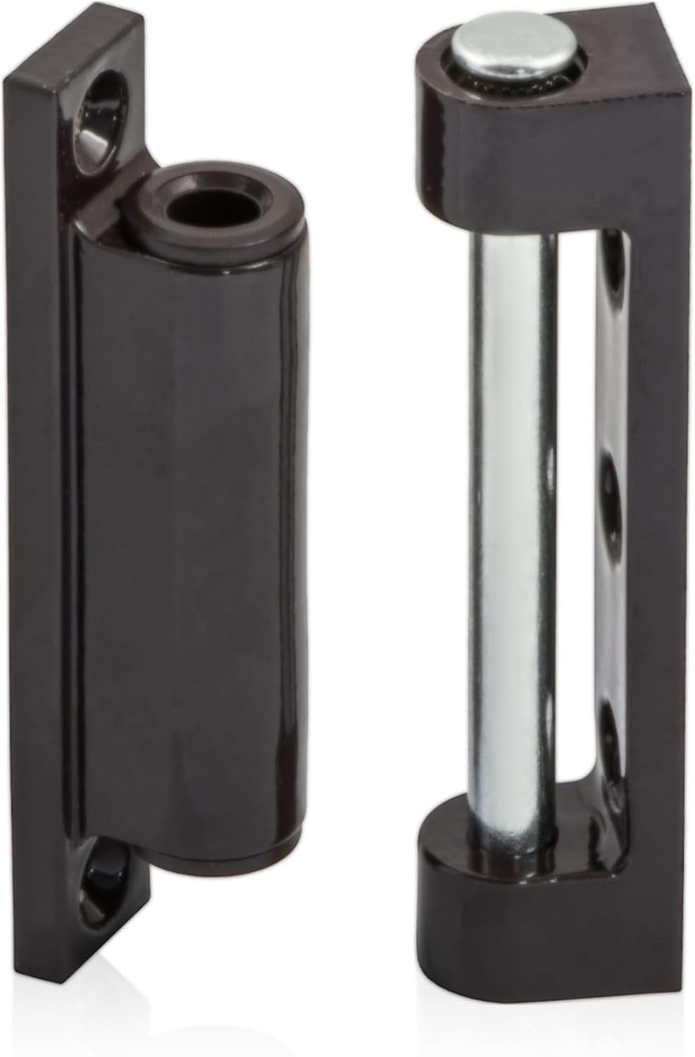 Gedotec Window Hinge | 1 Piece | 20 x 75 mm Brown Plastic Renovation Hinge | for Screw-On Installation | for Wooden Doors & Windows