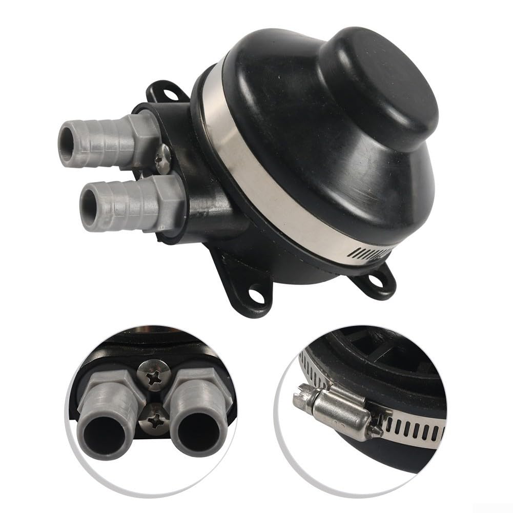 Pompa dell'acqua attivata a pedale Sistema doccia manuale Accessorio da bagno portatile per campeggio RV Caravan Yacht Attività all'aperto Plastica PE nera