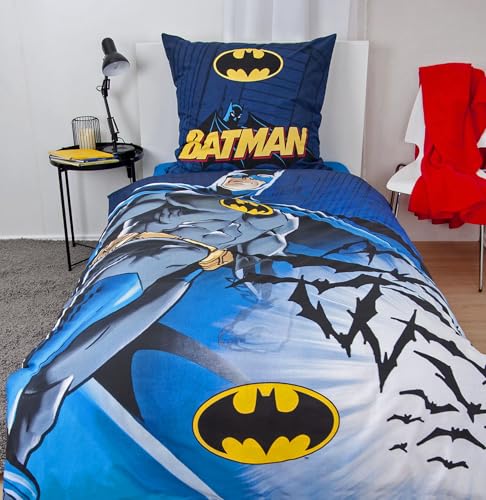 Cama Batman sin botones juego nórdico de algodón transpirable 135x200 3