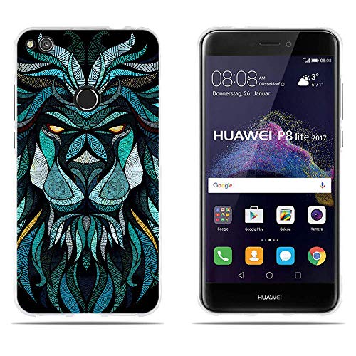 DIKAS para Huawei P8 Lite 2017/ Honor 8 Lite/ P9 Lite 2017, 3D Flexible a Los en Parte Trasera, para Huawei P8 Lite 2017/ Honor 8 Lite/ P9 Lite 2017 (5.2
