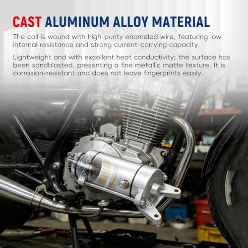 Motor de arranque de reemplazo para Yamaha V-Star 1100 XVS1100 1999-2009 miniatura 4