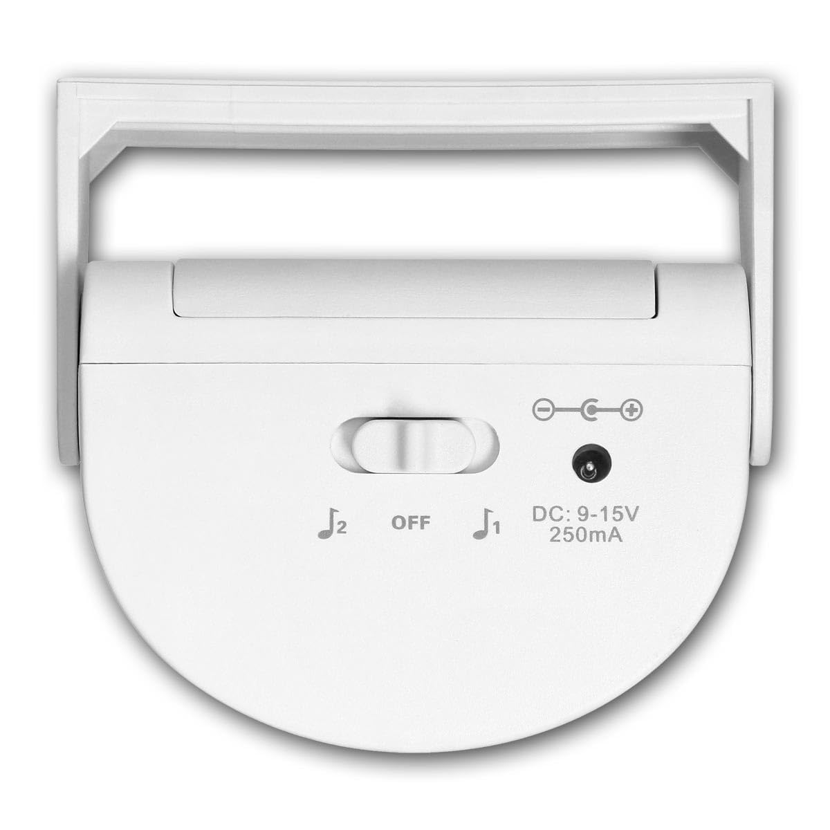 Sensore di transizione wireless con sensore PIR, 36 campane regolabili, volume allarme 90 dB, display visivo e acustico, alimentato a batteria