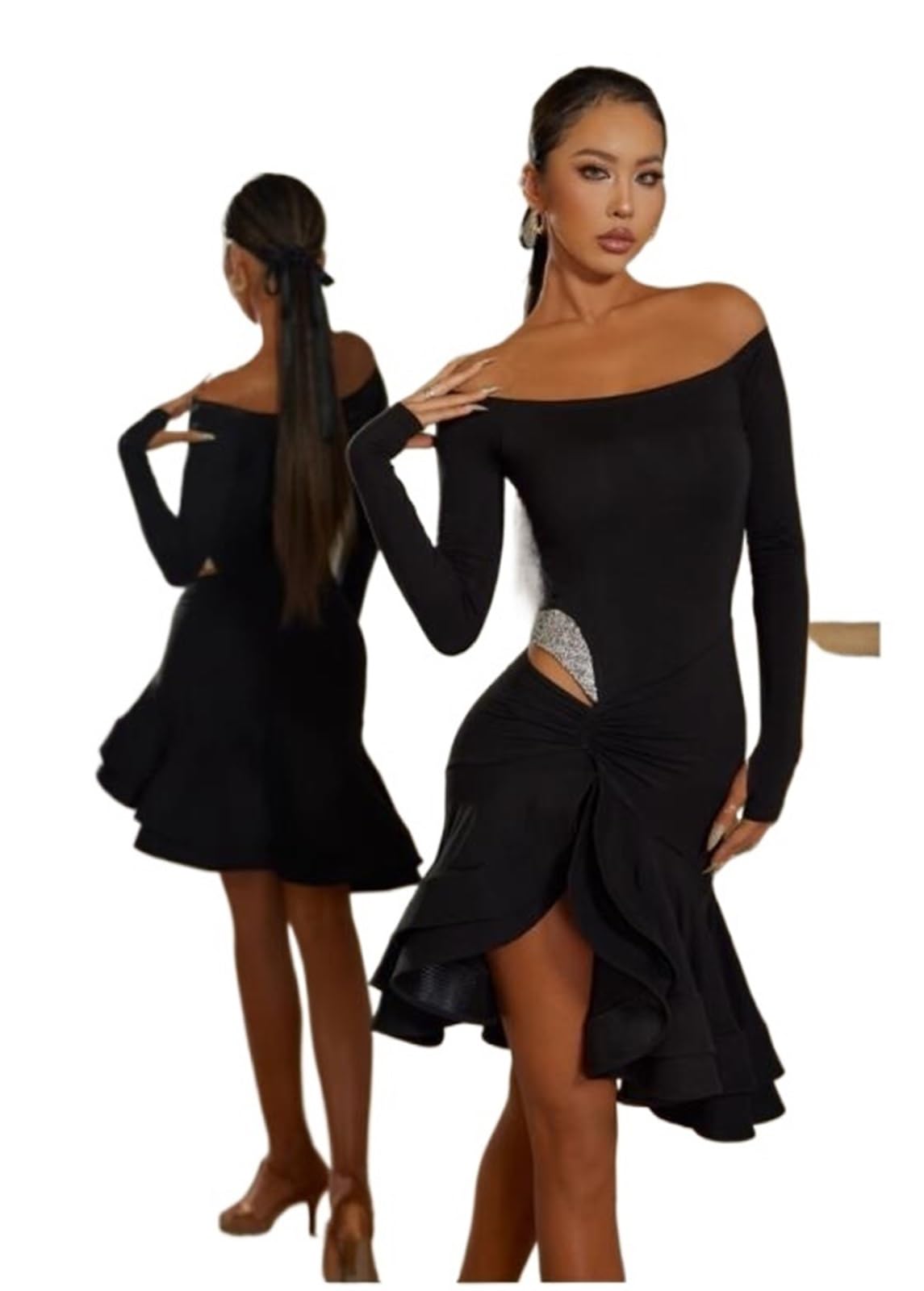 Latin Tanzkleid Latein-Tanzkleid Latein-Kleid Tango-Kleid Fransen Latein-Kleider Für Tanz