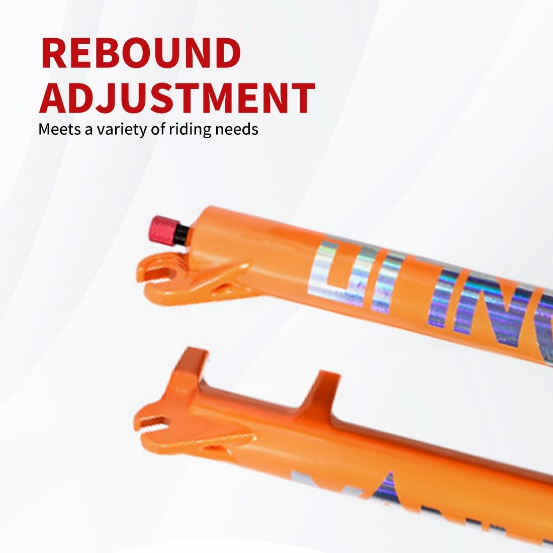 Fourche à air pour VTT, Tube Droit de 28,6 mm, Fourche Avant de Suspension pour VTT, réglage du Rebond de 9 mm par QR, Blocage Manuel/à Distance, débattement de 120 mm, Version fre