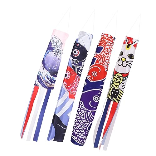 HANABASS 8piezas Banderas Decorativas Windsock para Restaurantes Banderas De Dirección del Viento para Jardín Diseño Japonés y Estilo Náutico para Celebraciones Al Aire