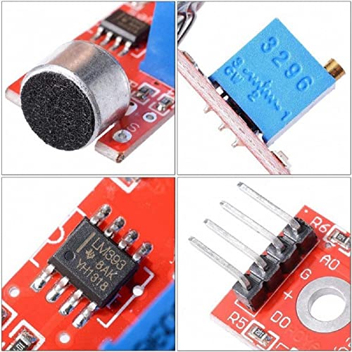 Image of Sound Detection Sensor Module 4 pin LM393 for Intelligent Vehicle Arduino Compatible (2 PCS)