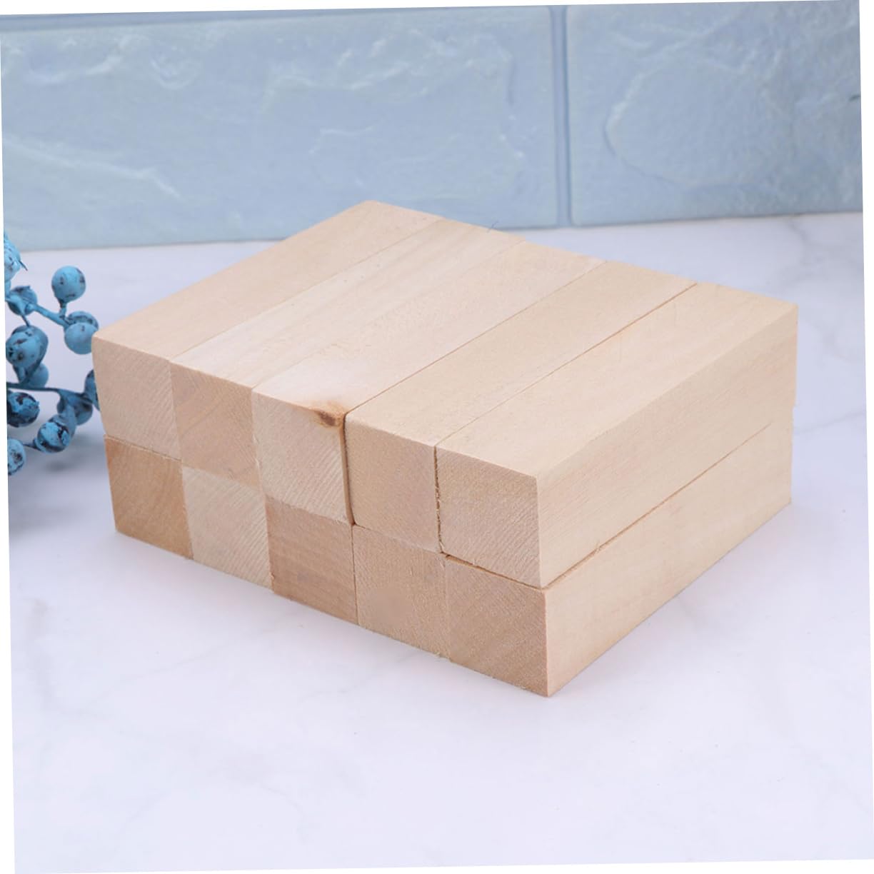 SEWACC 15 Piezas Talla De Madera Para Manualidades Tablón De Madera Para Bricolaje Para Proyectos De Diy y Decoración Natural
