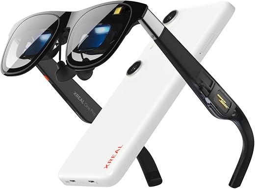 XREAL ONE PRO AR Glasses M (IPD 57-66mm) and Beam Pro WiFi (6G+128G) Bundle– Supports All Google Play Store Apps, Elevate Your Spatial Experience