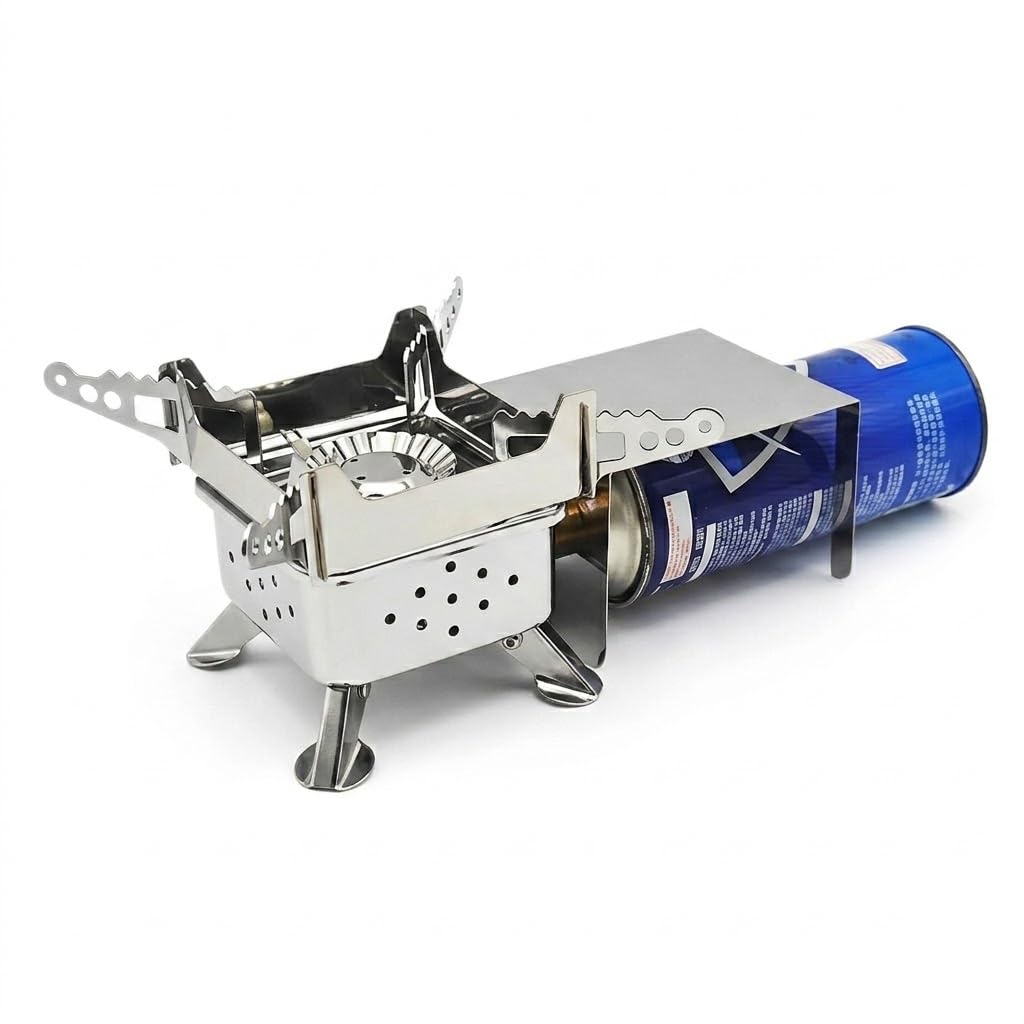 Drumstone 𝟏𝟓 𝐘𝐄𝐀𝐑𝐒 𝐖𝐚𝐫𝐫𝐚𝐧𝐭𝐲 Mini Portable Camping Stove Foldable Windproof Butane Burner Lightweight Gas Stove for Outdoor Cooking Hiking Camping Travel-image-10