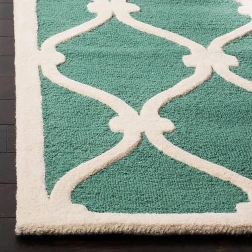 Image of Hand Tufted Wool Carpets Anti Shedding Rug Modern Carpets for Living Room Size 8x11 Feet