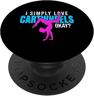 Girls Gymnast Equipment Cartwheeling Lover Stuff Gymnastics PopSockets Adhesive PopGrip