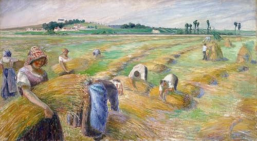 Tableaux peinture sur toile Pissarro style nordique pour creer un cocon serein en chambre