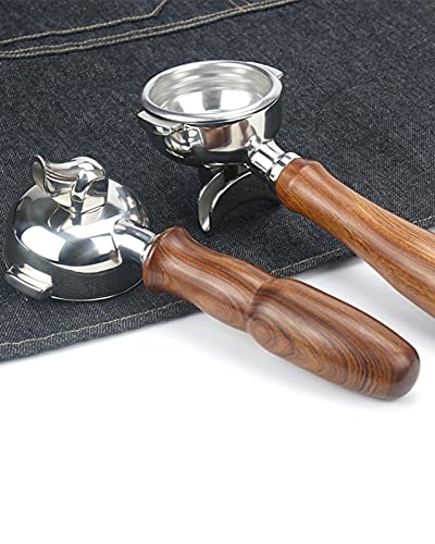 Portafiltre sans fond 58mm E61 bois manche Expobar Rocket espresso