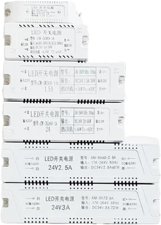24V Power Adapter 220V to 24V Lighting Transformer 12W 36W 48W 60W 72W DC24 Volt LED Strip Driver(DC24V-48W-2A)