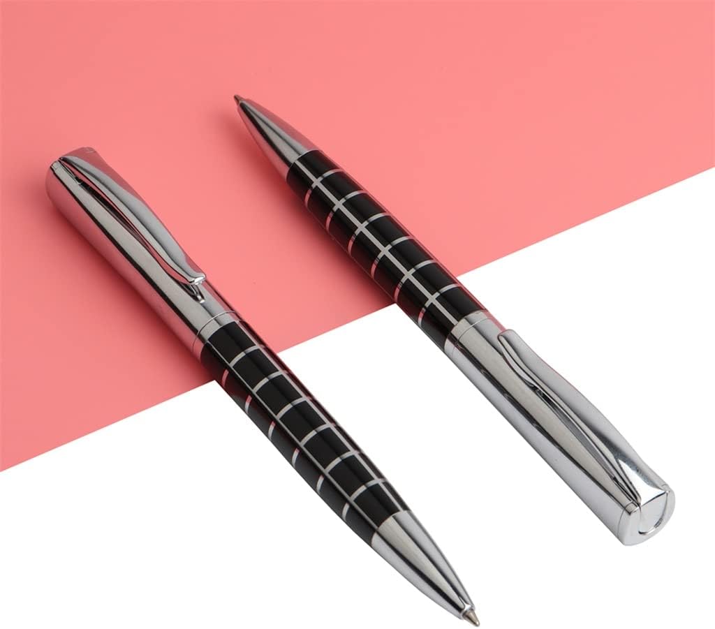 5/pcs Rotating Metal Ballpoint Pen Stainless Steel Ball Pens Commercial Stationery for Office School image 3