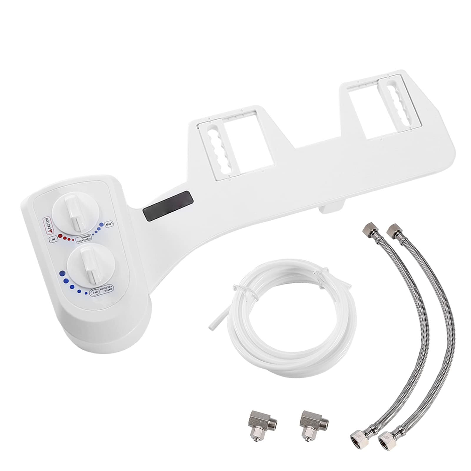 Nasadka Absbidet Do Toalety, Bidet Toaletowy Z Podwójnym Pokrętłem I Funkcją Samooczyszczania, Prosta Instalacja Nasadka ABS Bidet Z Pojedynczą Dyszą Do Toalety 2 Częściowej(G1/2)