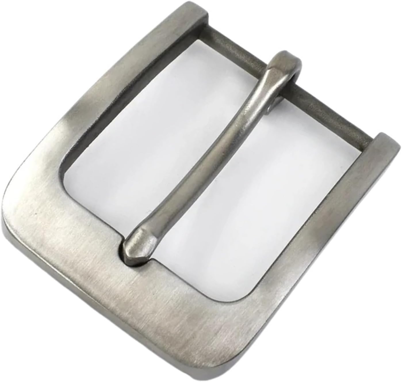 Klamra Do Paska Ze Stali Nierdzewnej O Szerokości 40 Mm Szczotkowane Sprzączki Szpilkowe Metl Cowboy Jens Do Pasków 38 Mm, Brushedsilver