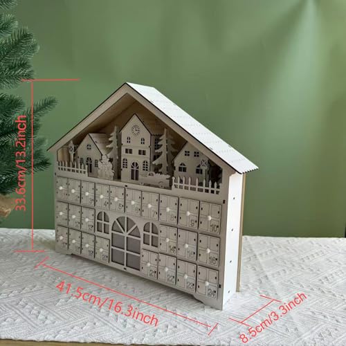 Calendrier de Noël en bois déco table durable salon
