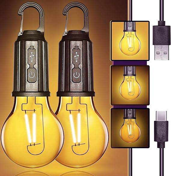 See full amazon price history chart for PESCA Rechargeable Camping Lights Waterproof LED Bulb Tent Lights with USB Cable 3 Modes Hanging Camping Lantern, Hanging Lamp for Hiking, Emergency, Camping, Household, Car Repairing (Pack of 2) PESCA Rechargeable Camping Lights Waterproof LED Bulb Tent Lights with USB Cable 3 Modes Hanging Camping Lantern, Hanging Lamp for Hiking, Emergency, Camping, Household, Car Repairing (Pack of 2) (B0D8KMZQSN) Amazon Price History, Amazon Price Tracker