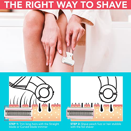 Kaphio Electric Razors For Women, Shaver For Women For Arm, Leg, Armpit & Bikinii Area, Ipx6 Wet And Dry Use Bikini Razor, 1 Aa Battery Included-Rose Pink #TOP5