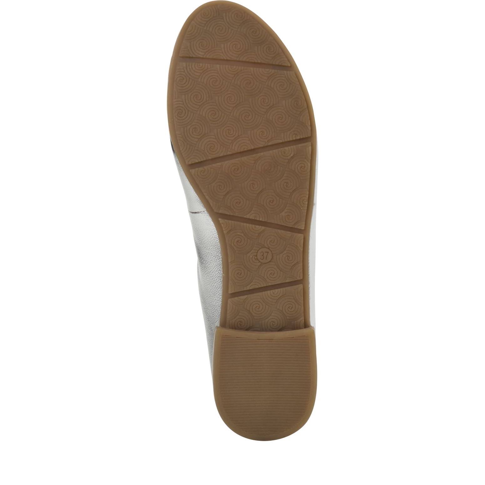MARCO TOZZI Women's Ballet 2-22100-41 Ballet Flat - Bailarinas para Mujer, Plata, 38 EU