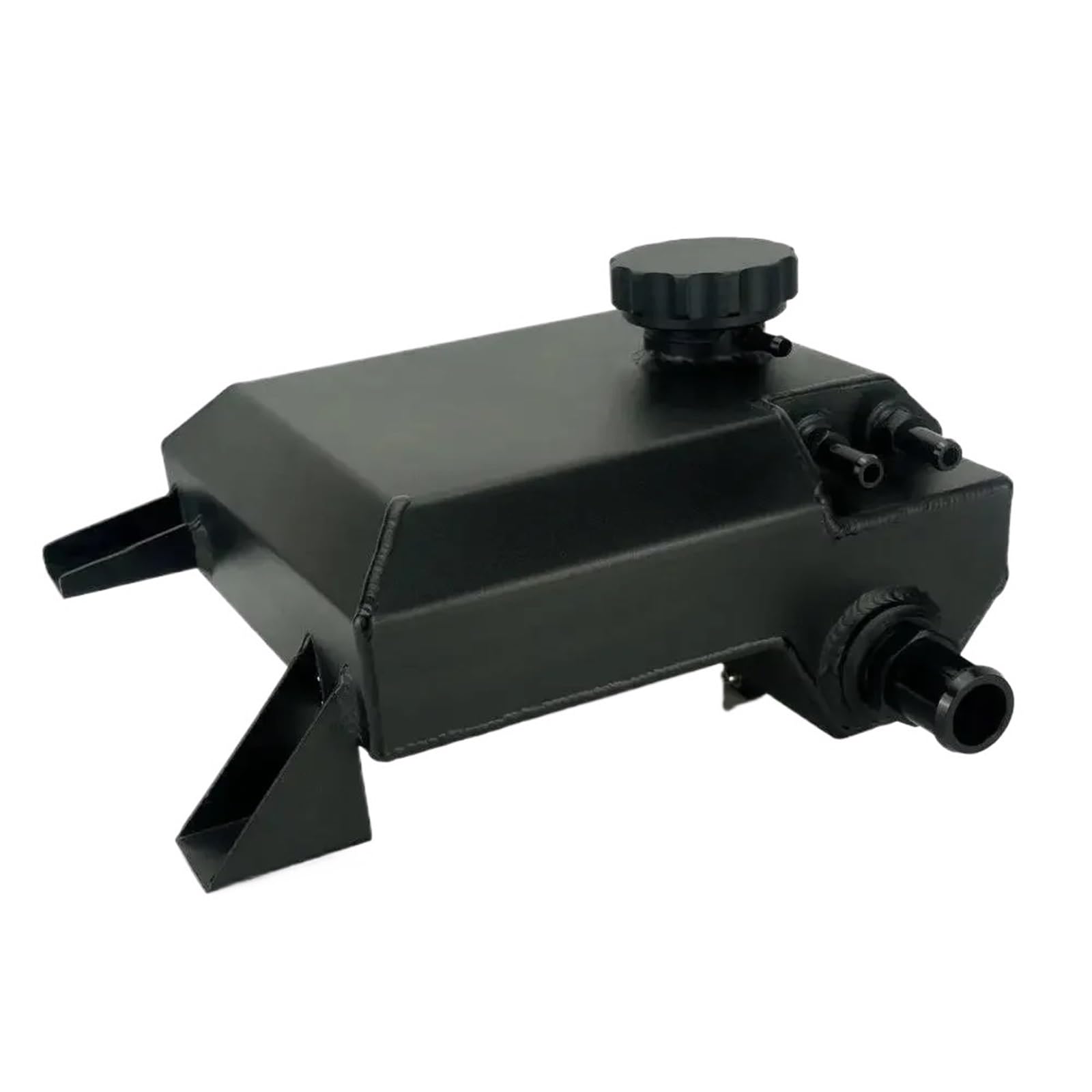 Pasuje Do Ford Falcon BA-BF 6CYL V8 XR6 XR8 FPV Aluminiowy Polerowany Zbiornik Przelewowy Płynu Chłodzącego Butelka Na Wodę Zestaw zbiornika rozprężnego(Silver)