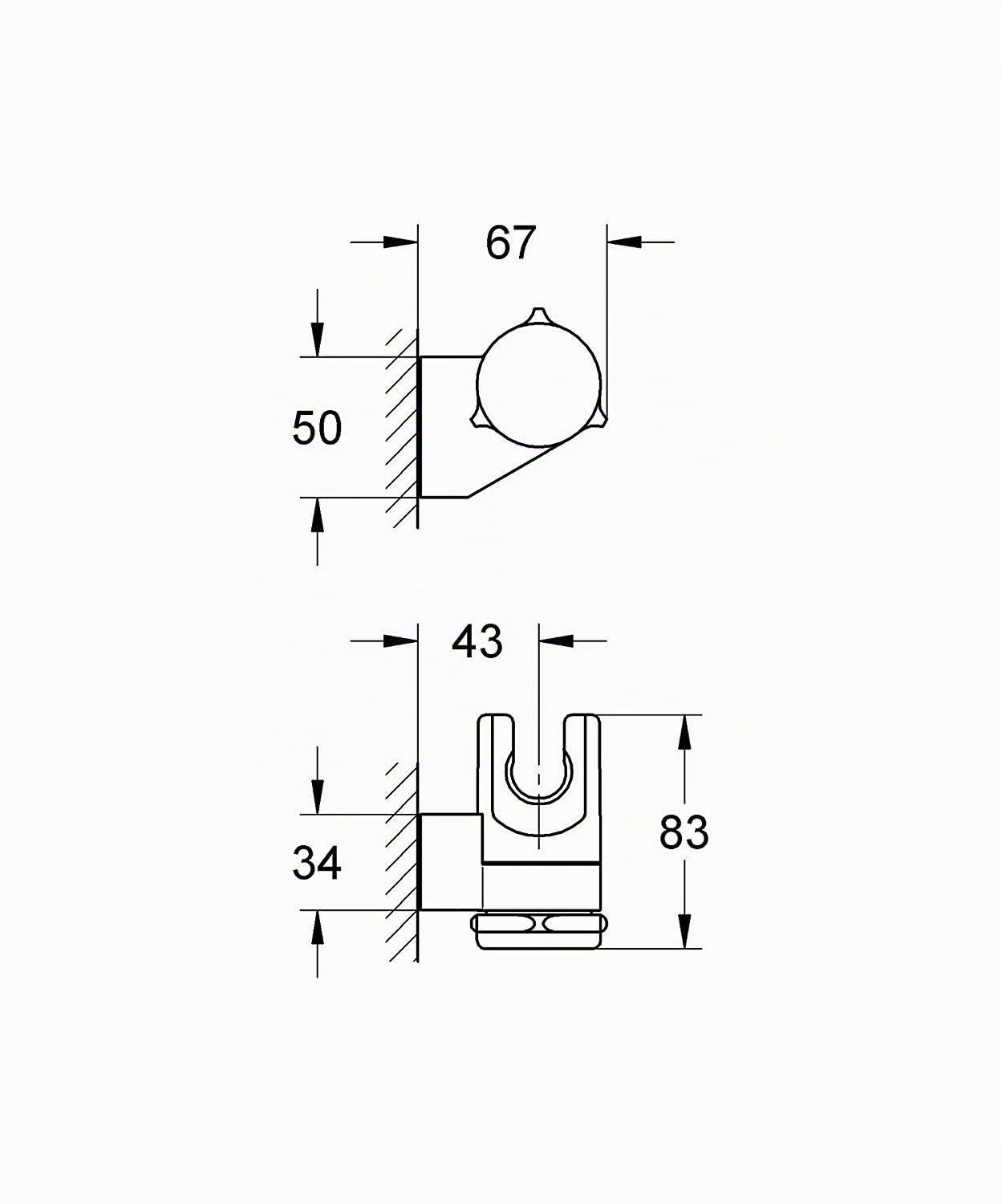 Grohe - Soporte Mural Regulable Ref. 28623000