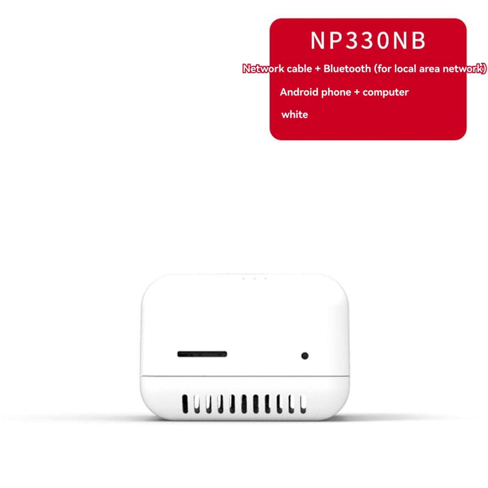 2 Pz NP330 Server di Stampa di Rete USB 2.0 Mini Server di Stampa USB 2.0 Connessione RJ45 100 Mbps per Telefoni Android Spina UE