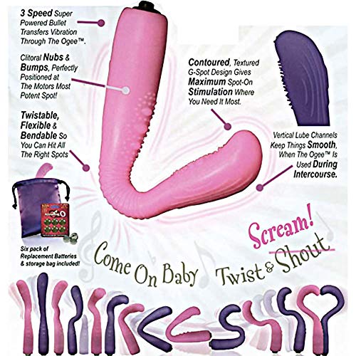 The Ogee stimulateur vibrant Screaming O flexible rose contre la monotonie des massages intimes