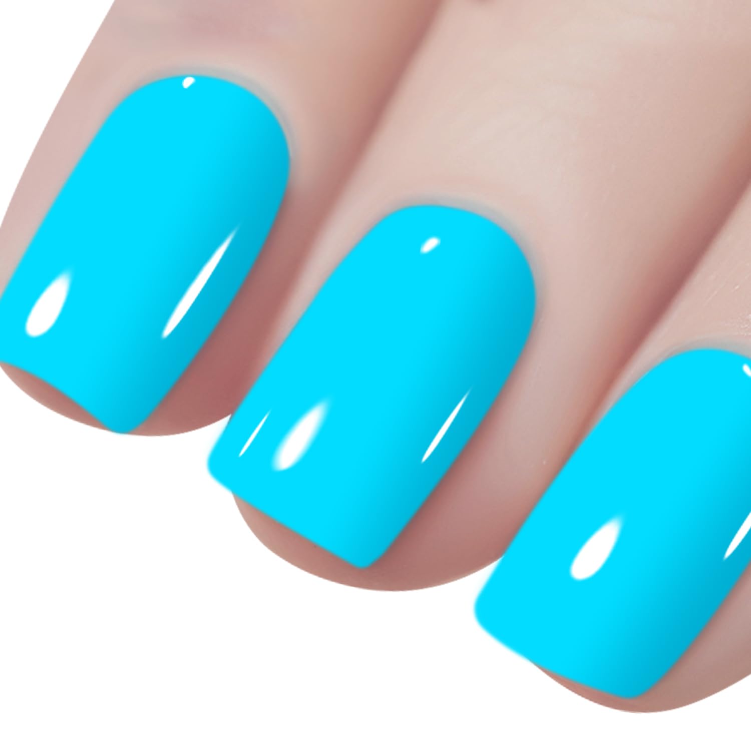 Vishine Sky Blue Gel Nail Polish, 1Pcs 16ml Sky Blue Gel Polish Blue Color Nail Polish Gel High Gloss Soak Off U V Gel Nail French Nail Manicure Salon DIY L240